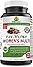 Brieofood Womens Multivitamin 90 Tablets, Food Based daily Multivitamin for women made with Vegetable Source Omegas, probiotics and herbal blends