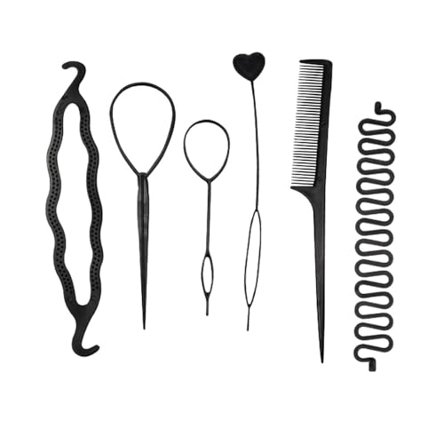 6 Pcs Hair Tail Tools Set - Hair Styling Accessories