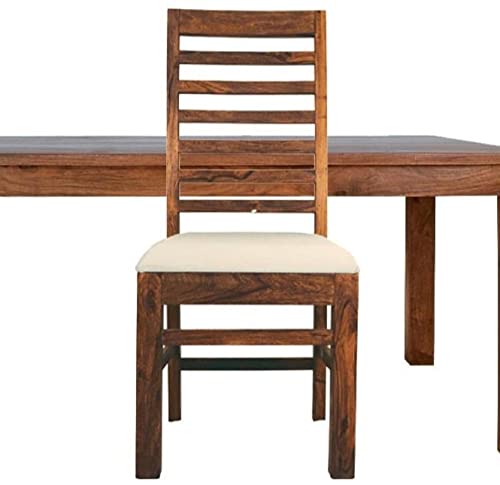 Image of APRODZ Solid Sheesham Wood Dining Table Set of 8 Seater Dinner Dinning Table with 8 Chair for Dining Furniture for Living Room Home Hotel Office Self Assembly (Teak Finish)
