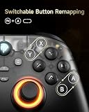EasySMX Bezprzewodowy kontroler PC ze stacją ładującą/RGB/Hall Joystick wyzwalacz, D05 Akumulator 1000 mAh, kontroler telefonu komórkowego do komputerów PC/Switch/Android / iOS