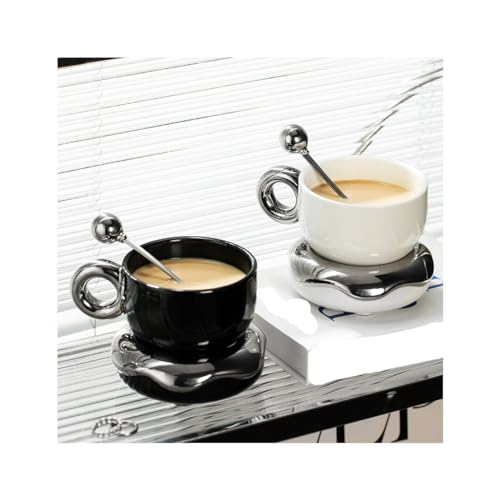 Tasse à café céramique blanche ensemble de vaisselle premium maison - 3