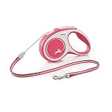 Correa de cordón de 5 m Flexi New Comfort S Cordón 5 m (rojo)
