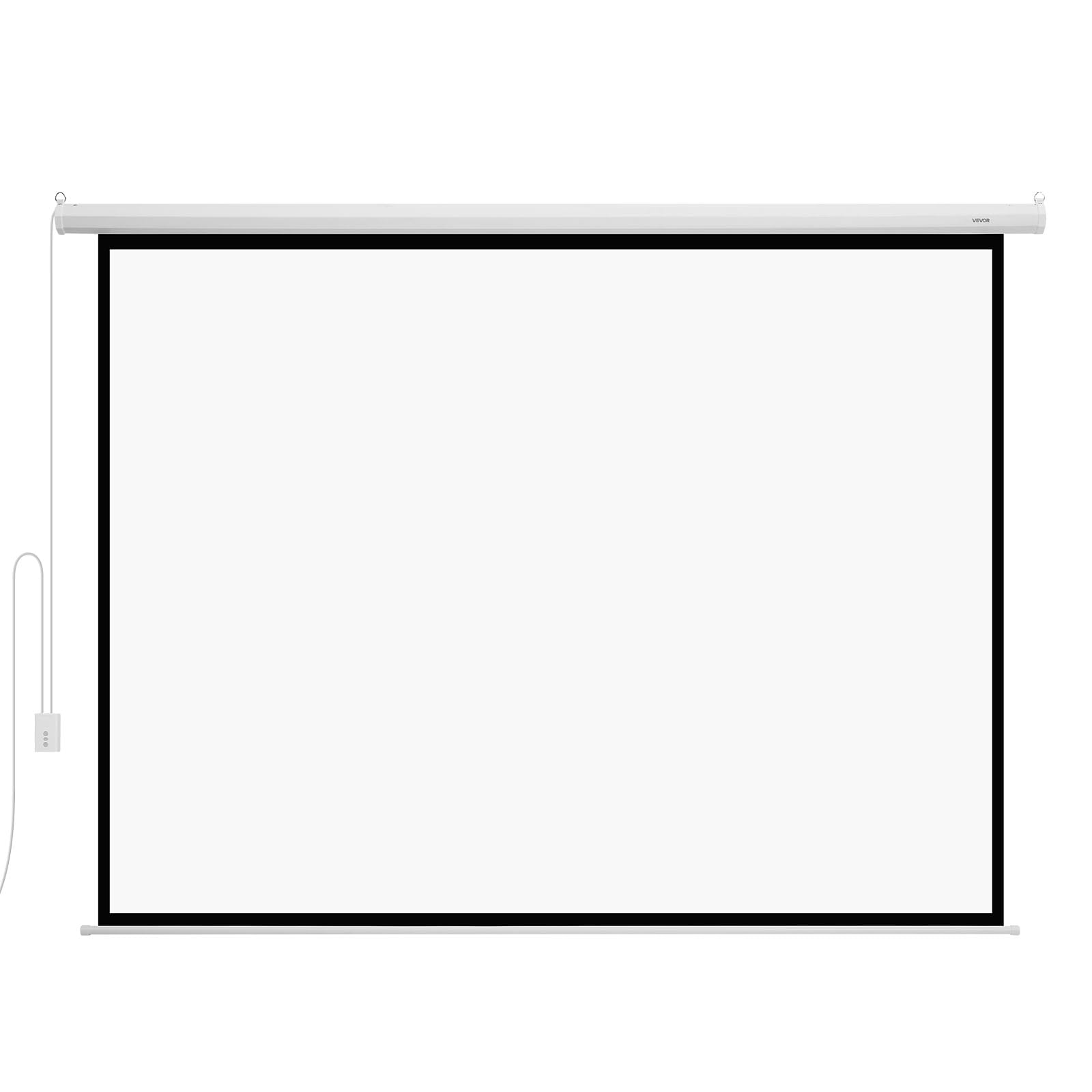 VEVOR Écran de Projection Motorisé Électrique 3048 mm 4:3 1080 HD, Toile PVC avec Télécommande