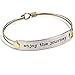 Sweet Romance Enjoy the Journey Inspirational Message Bar Bangle Bracelet - Graduation Gift