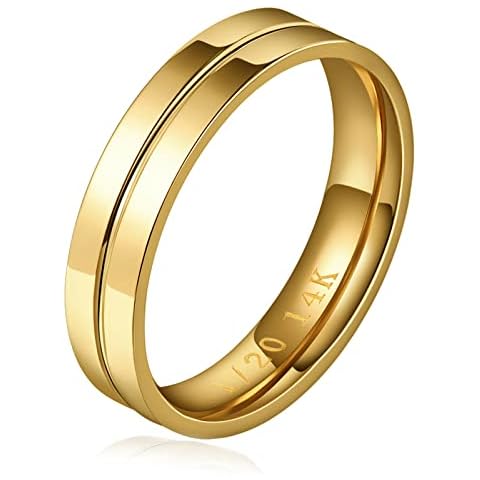 NOKMIT 5mm 14K Gold Filled Dainty Ring Cover
