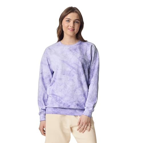 Comfort Colors Adult Crewneck Sweatshirt Style G1566/G1545 Amethyst X-Large