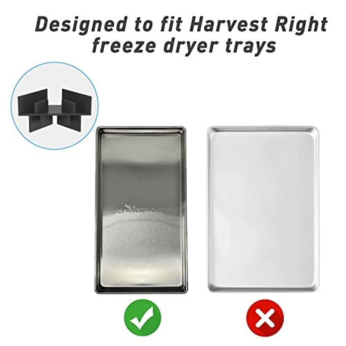 24 Packs Tray Stackers for Harvest Right Freeze Dryer, Harvest Right Freeze Dryer Accessories Compatible with Harvest Right Trays, Stackable and Space-Saving - Black