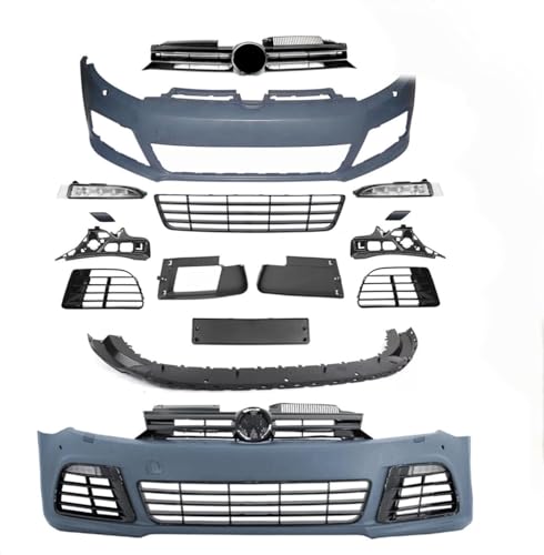 2012-2013 VW Golf 6 R20 Front Bumper Cover & Grille Set