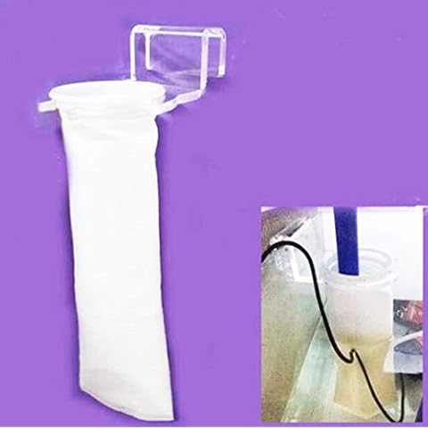 4" Pre Sump Filter Sock Holder(Mount) and Free Filter Socks 150 Micron - 4 Inch Ring by 14 Inch Long -Aquarium Felt Filter Bags for Aquarium Reef Tank Micron Bag SPA MICRO FIBER SOCK FILTER bag Cover