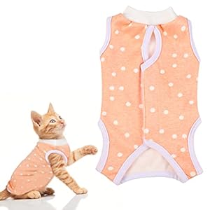 KroY PecoeD Katze Recovery Suit,Cat Professional Recovery Anzug Haustiere Schutz Kleidung Pyjama-Anzug Wundchirurgie-Wiederherstellungsanzug für Katzen S
