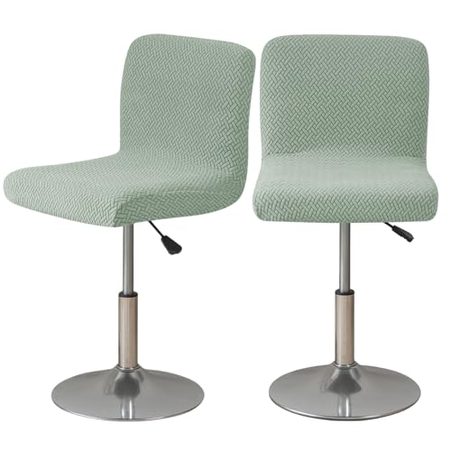 Image of Chair Covers Bar Stool Cover 2pc Bar Chair Cover Swivel Bar Stool Slipcover | Stretch Counter Height Bar Stool Cover High Back Chair Cover Counter Stool Bar Chair Covers for Kitchen Pub Dining Room,49