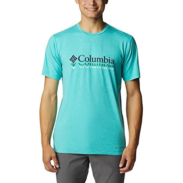 Columbia Maglietta A Maniche Corte Tech Trail con Grafica Frontale T-Shirt Uomo