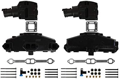 Sierra V-8 Mercruiser Exhaust Manifold Kit Chevy 5.0L & 5.7L w/ 4" Magnum Risers