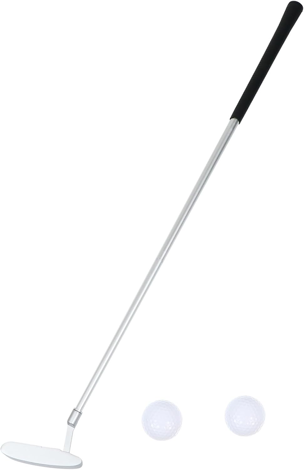 Three-Section Foldable Zinc Alloy Golf Putter Set Portable Training Golf Push Rod for Indoor and Outdoor Practice