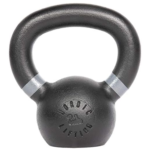 Nordic Lifting Pesas Rusas Hechas para Entrenamientos de Crossfit y Gimnasio - Hierro Fundido Real para Entrenamiento de Fuerza (13lbs)