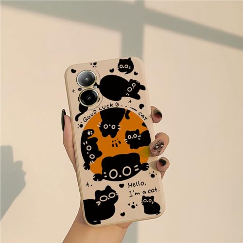 PAIXIKYZ Compatible con Realme C67 4G/Realme 12 Lite - Funda Silicona Suave Bordes Rectos Protección Total Cámara