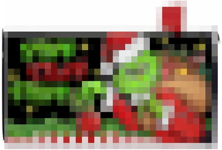 Christmas Stink Stank Stunk Welcome Mailbox Cover Magnetic Standard Size 21" x 19", Xmas Gift Black Decorative Post Letter Box Wrap Decor, Funny Holiday Garden Yard Outdoor Decoration