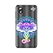 Produktbild BJJ SHOP Transparent Slim Hülle für [ ZTE Blade L8 / ZTE Blade A3 2019 ], Klar Flexible Silikonhülle, Design : Mandala mit ethnischem Aquarellelefanten