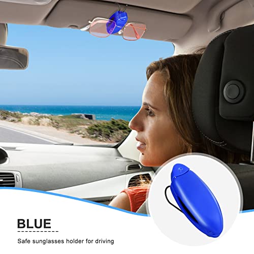 Image of Frienda 5 Pcs Sunglasses Holder for Car Sun Visor Clip, Sunglass Holder for Visor Eyeglasses Mount Ticket Card Clip Car Accessories for Women Men (Bright Color)