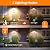 HALHSAP Solar Motion Lights Outdoor, 2 Pack Super Bright Foldable Security Solar Outdoor Lights, Waterproof 2 Modes Wireless Motion Sensor Solar Lights for Outside Garden Front Door Yard, Warm White
