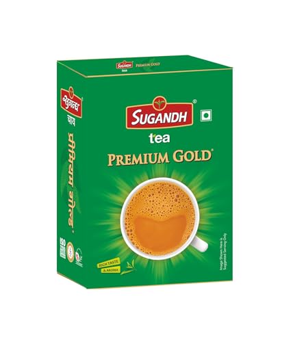 Image of Sugandh Premium Tea | 500GM Box | Pack of 1 | CTC Processing | Strong and Rich in Taste | Aromatic Flavor | 100% Natural Ingredients | A Perfect Premium Cup of Tea for Chai Lover