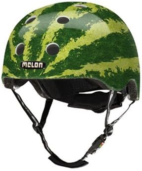 Melon Real Melon Helmet, Watermelon, Glossy Finish, Medium, 52 - 58cm / 20.5 - 22.75in Head Size by Melon Helmets