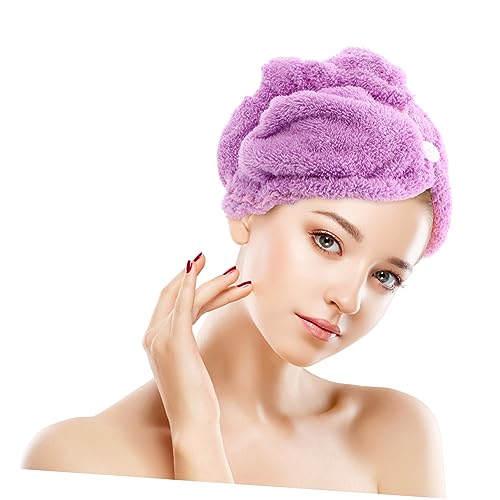 FOMIYES 2 Peças Touca De Banho Para Cabelos De Secagem Rápida Bandanas Para Mulheres Chapéu De Cabel