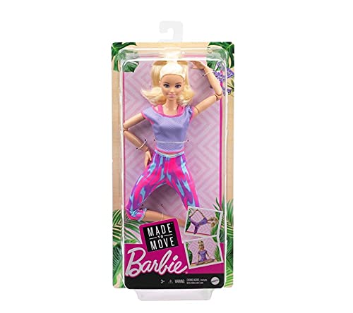 Boneca Barbie Feita para Mexer Loira To Move Articulada - Mattel GXF04