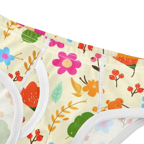 Flowers Floral Yellow Toddler Boy's Underwear 2T 23022264