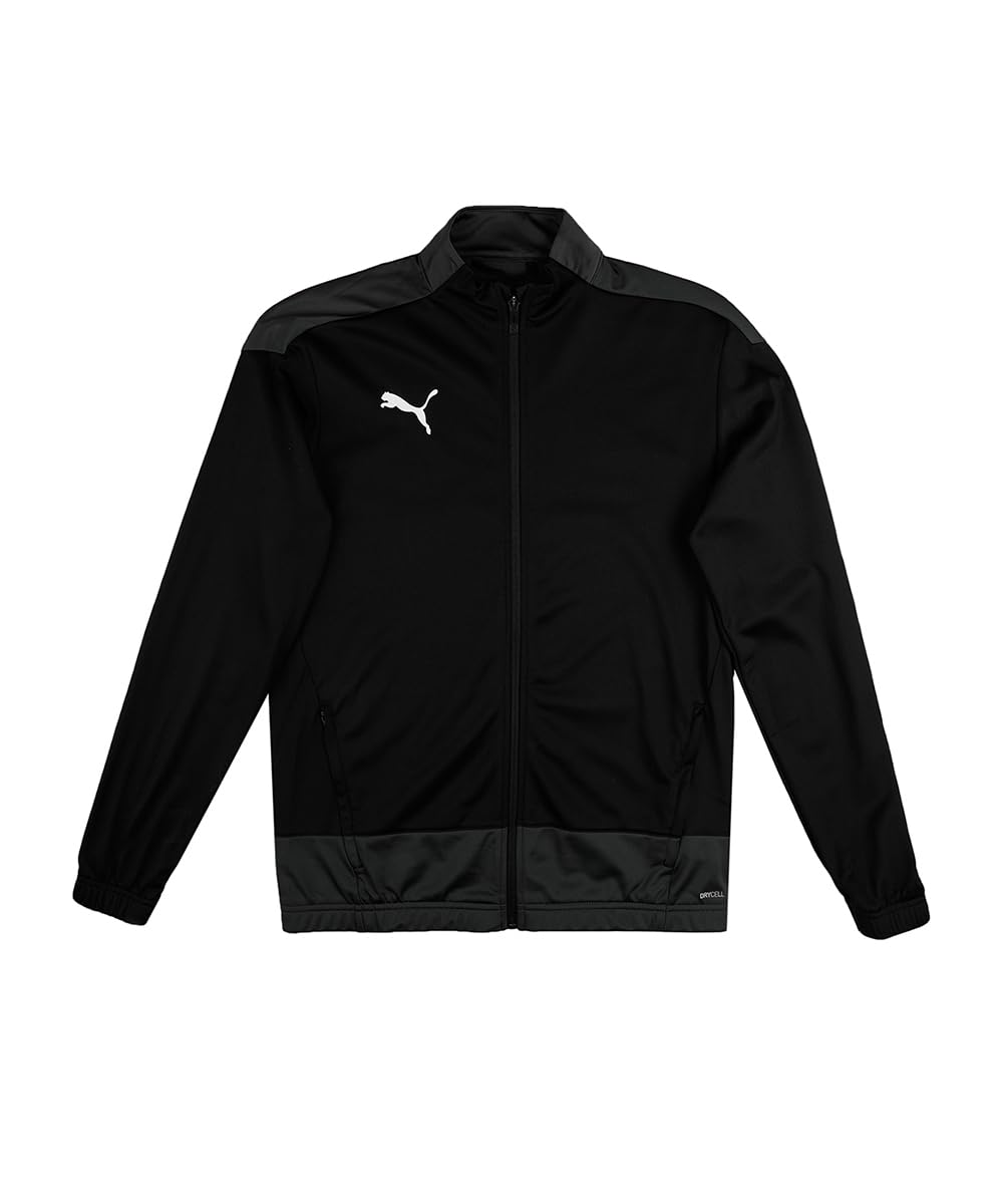 PUMA Boys' Team Goal 23 Training Jacket Jr Track Black-Asphalt, 140