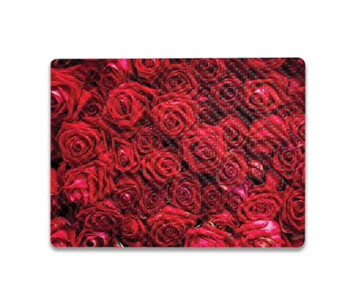 Image of MightySkins Carbon Fiber Skin Compatible with Microsoft Surface Laptop Go 3 (2023) Full Wrap Kit - Too Many Roses | Protective Durable Textured Carbon Fiber Finish | Made in The USA