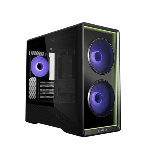 Lian Li Vector V150 INF Micro ATX PC�P�[�X�A�C���t�B�j�e�B�~���[�t�����g�p�l���A2 x 140mm + 1 x 120mm ARGB PWM�t�@���A�T�O�h�~GPU�u���P�b�g�A360mm���W�G�[�^�[�Ή� - �T�C�h�����K��