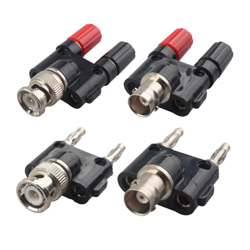 Adaptateur BNC vers double banane 4 mm pour équiper votre atelier d'électronique amateur