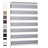 MODERN: Die transparenten und intransparenten Streifen kreieren einen modernen Look. Mehrfarbig erzeugen die Zebrablinds eine schöne Farbschattierung. Der feste Stoff aus 100% Polyester ist feucht abwischbar.