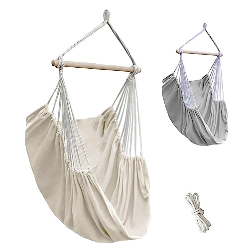 Linxor - Chaise hamac Suspendue avec système d'attaches - Plusieurs Coloris Disponibles