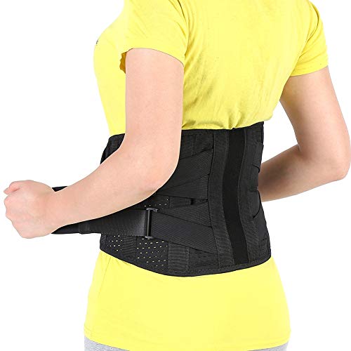 Fascia Schiena, Haofy Fascia Lombare Posturale per Donna e Uomo, Doppia Regolazione Busti Ortopedici Tutore Supporto, Fasciature Lombari Supporti Vita e Addome (M)