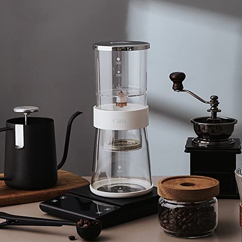 Can's Iced Coffee And Tea Maker Iced Dripper Cold Brew Maker With Adjustable Water Flow Stainless Steel Filter 400Ml-13.5Oz #TOP1