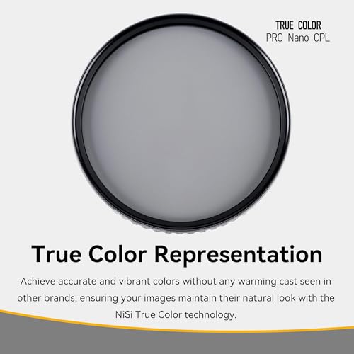 NiSi, 58mm True Color CPL w/ Ultra Low Pro Nano Coating and CINE Seal Tech for Camera Lens - Circular Polarizer Filter Camera Accessories for Photography Use - Polarized Film Electronics Essentials by NiSi - Used condition - Image 2