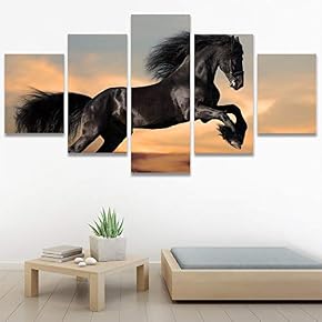 SIGNWIN 5 Panel Canvas Wall Art Modern Art...