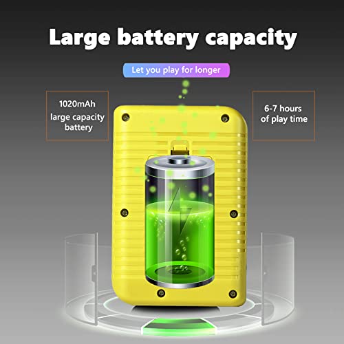 Ormosiat 8 Bit Handheld Games For Kids Adults 3.0'' Large Screen Preloaded 500 Classic Retro Video Games 3M Tv Cable Usb Rechargeable Seniors Electronic Game Player Birthday Xmas Present(Lemon Yellow) #TOP5