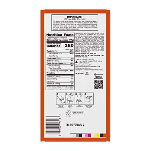 Reese's Peanut Butter Creme Covered In Real Milk Chocolate Snack Cakes, Bulk, Individually Wrapped, 2.75 Oz Packs (2 Pieces, 12 Count) #TOP1
