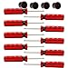 UpAmcarker 10 Pcs 6523339 Valve Core Removal Tool w/4 Tire Valve dust Cap Automotive Car Motorcycle Truck Bike Screwdriver Valve Stem Core Remover Tire Repair Install Tool