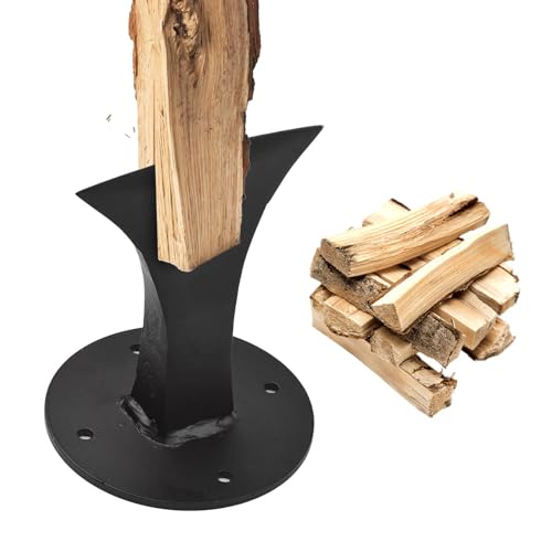 Cuña Divisora ​​de Madera, Hoja De Acero Resistente, Cuña Para Troncos, Divisor De Leña Con Cubierta De Silicona, Pequeña Herramienta Divisora ​​manual Para Chimenea, Estufa De Leña