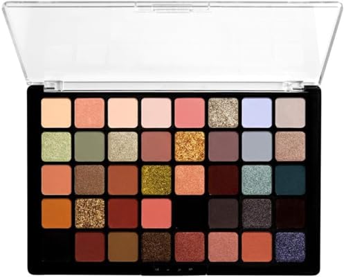 40 Colours Eye Shadow Palette - Eye Makeup Palette - Highly Pigmented Long Lasting Blendable 40 Shades Eyeshadow Palette Makeup - Satin Metallic Shimmer Matte Eyeshadow Palette Colorful Make Up Kit