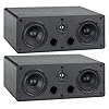 McGrey CS-440 BK Regal Lautsprecher Set – Paar Multifunktions Satelliten HiFi Box für Surround-System, Musik und…