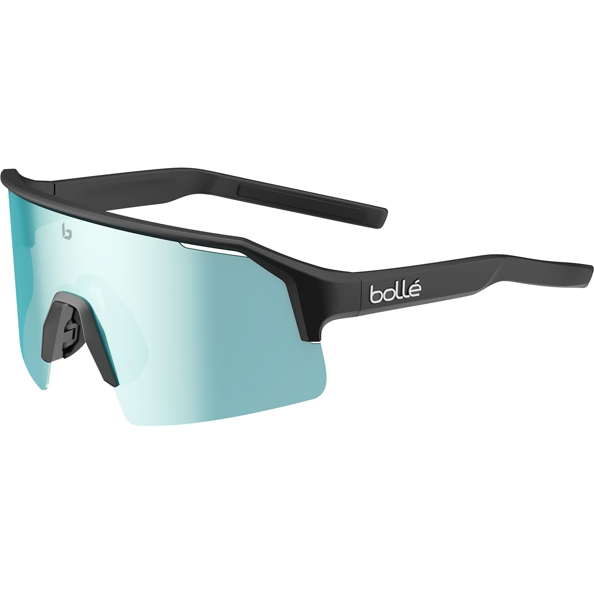 Bollé C-​SHIFTER Black Matte - TNS Ice - Lunettes de soleil - Matte Black - TNS ICE - Taille L - Unisexe - Adulte