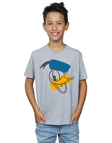 Disney Boys Donald Duck Head T-Shirt 5-6 Years Sport Grey