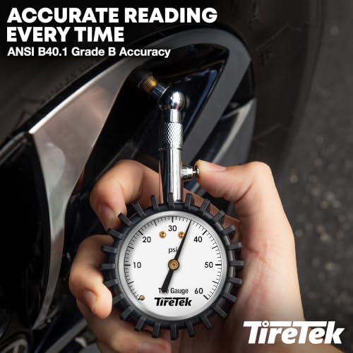 ANSI Certified Analog Dial Tire Pressure Gauge