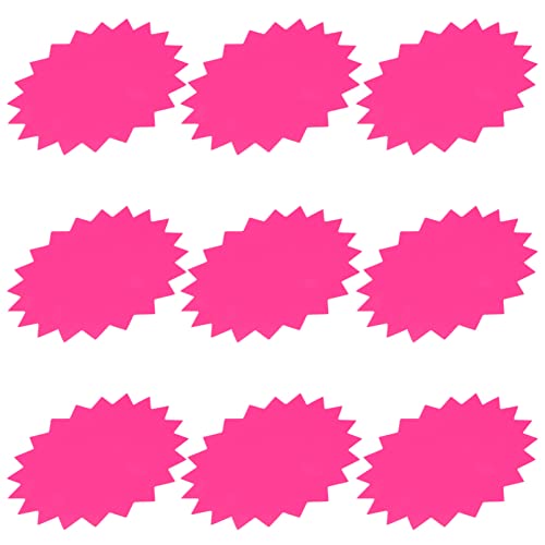 Autocollants fluorescents en étoile rose pour animer les fêtes en classe et les stands de kermesse