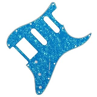 WENKA Pickguard for Guitare SSH Pickguard for Guitare - Plaque arrière résistante + vis compatibles avec Les Guitares de… – Image 2